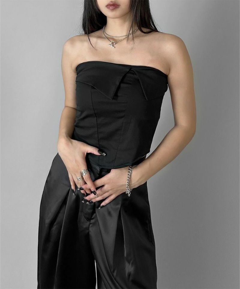 Corset style bare bustier