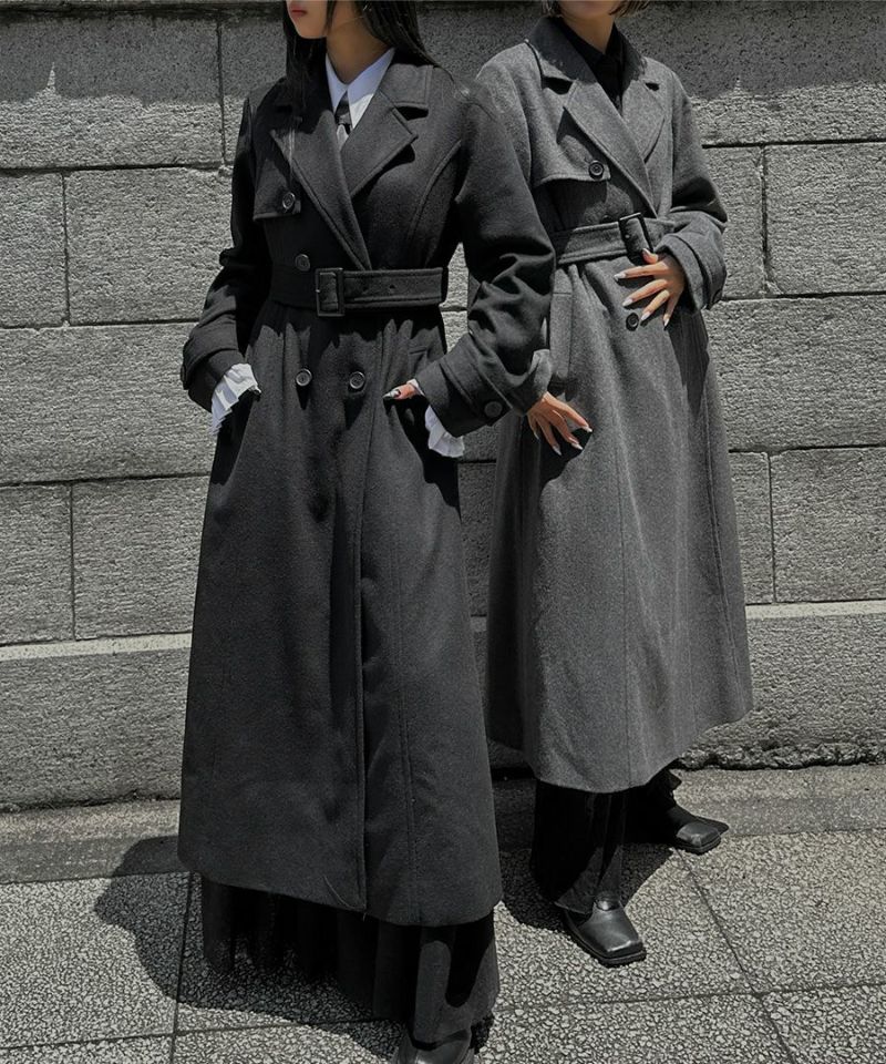 Wool trench coat