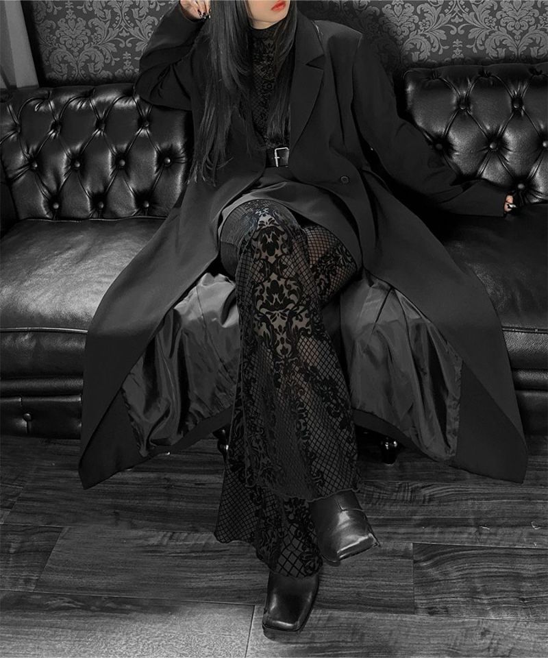 Velour lace flare pants