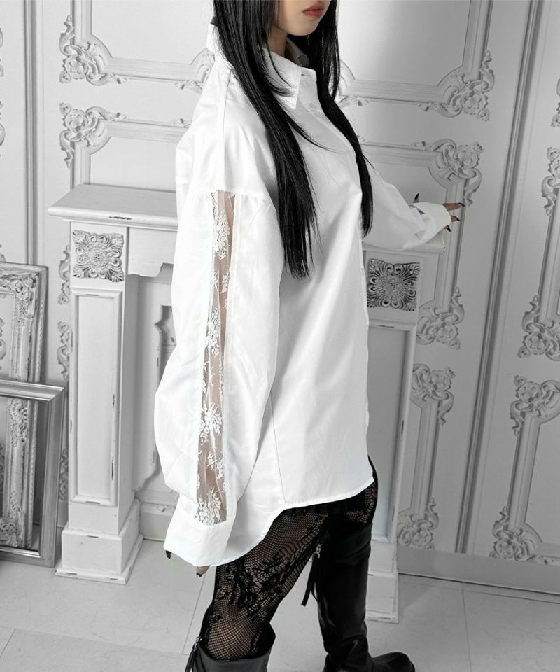 Side lace design shirt