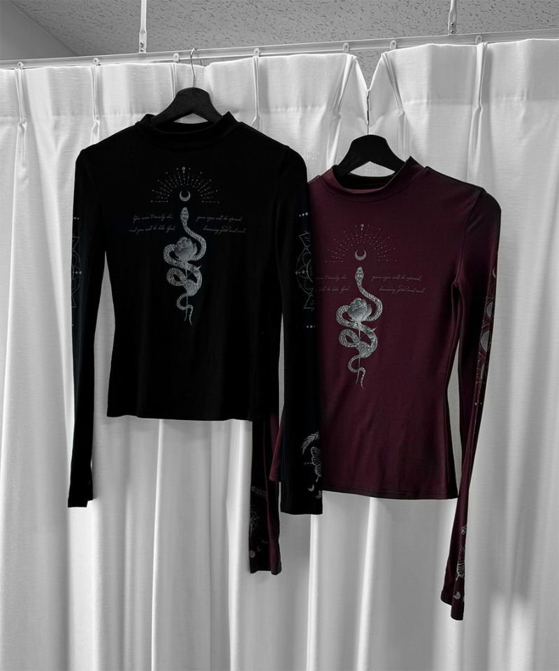 Tattoo petite high neck tops