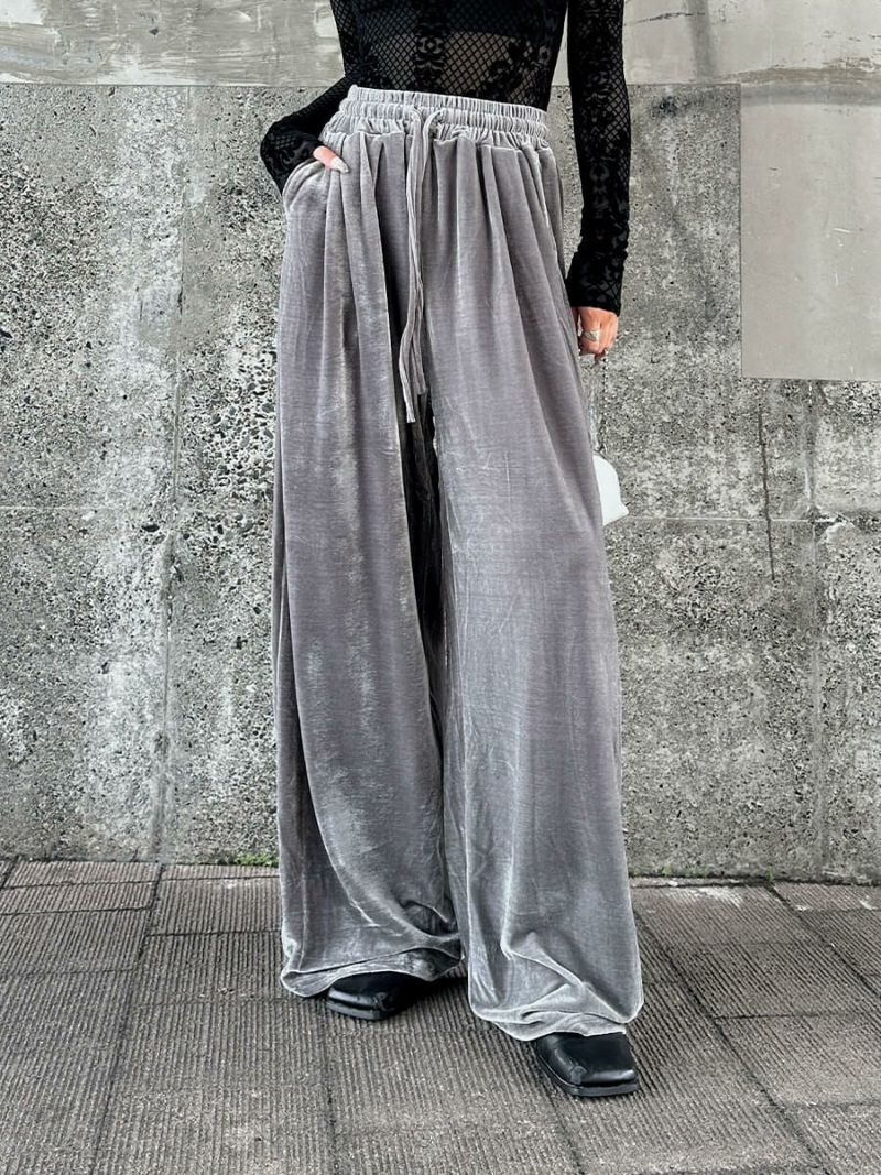 ベロアワイドパンツ