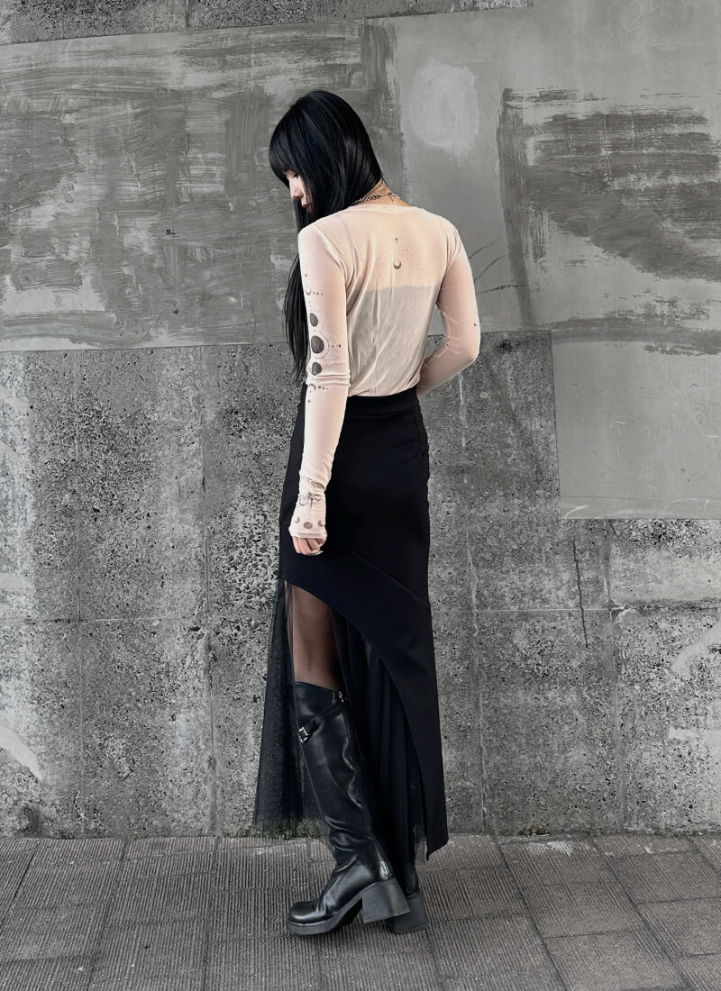 Tattoo sheer tops