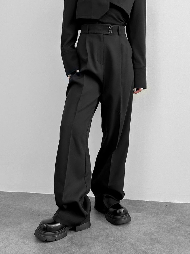 High waist long slacks pants