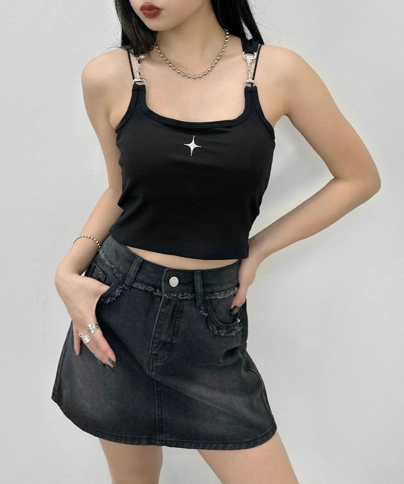 Star motif tank top