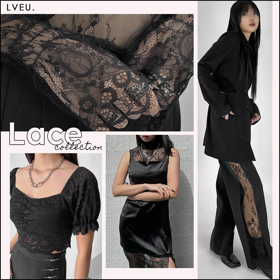 Lace design bodysuit | LVEU.（ラブユ.）