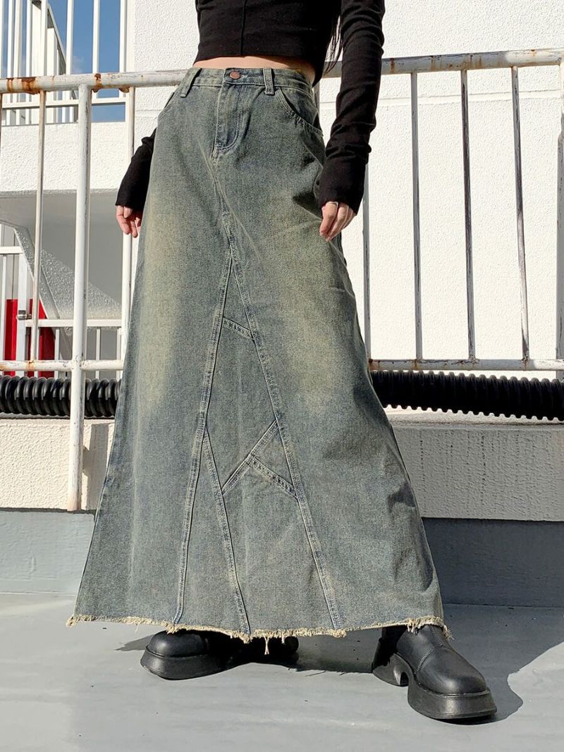 Vintage long denim skirt | LVEU.（ラブユ.）