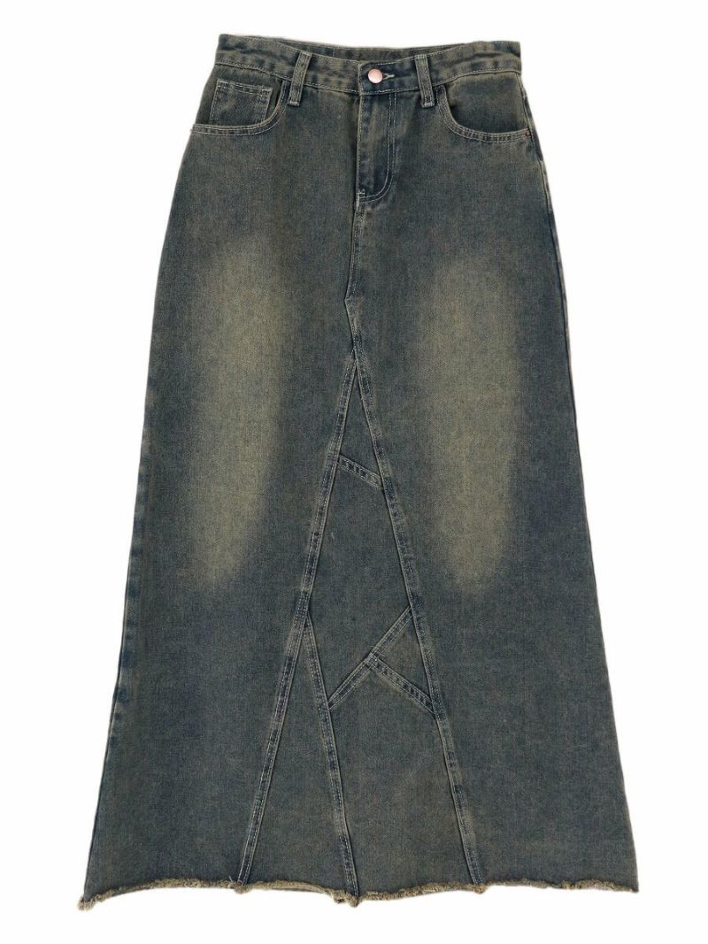 Vintage long denim skirt | LVEU.（ラブユ.）