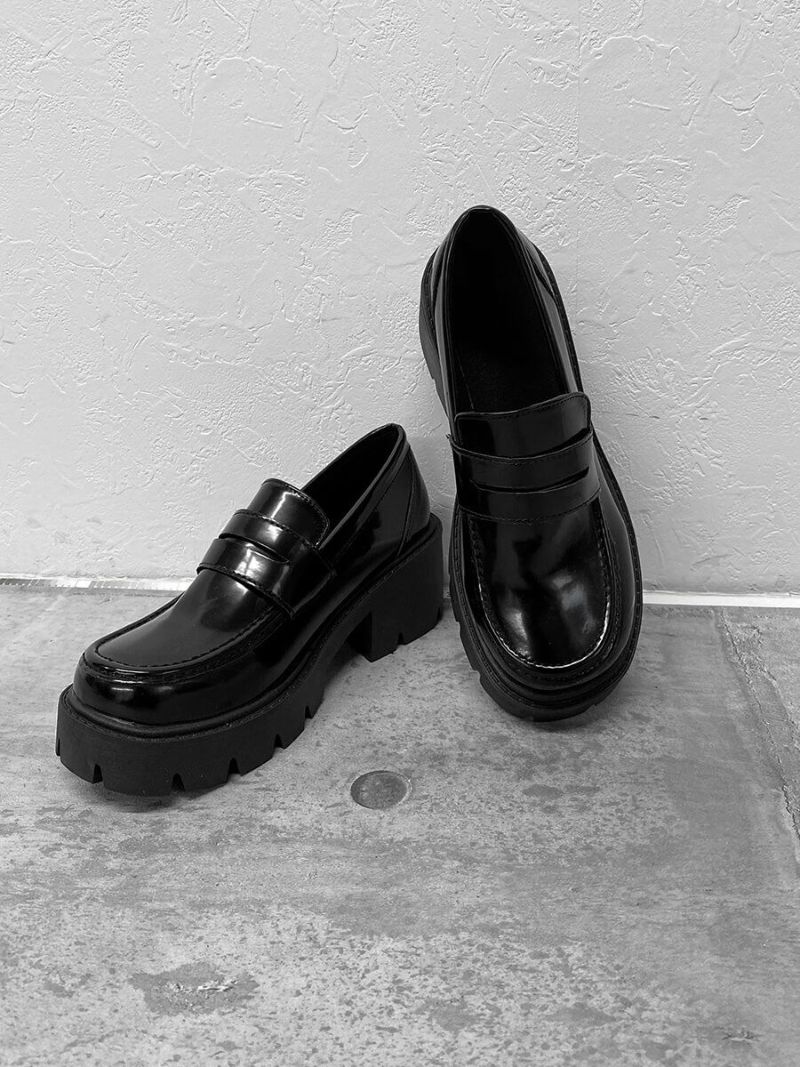 Volume heel loafers | LVEU.（ラブユ.）