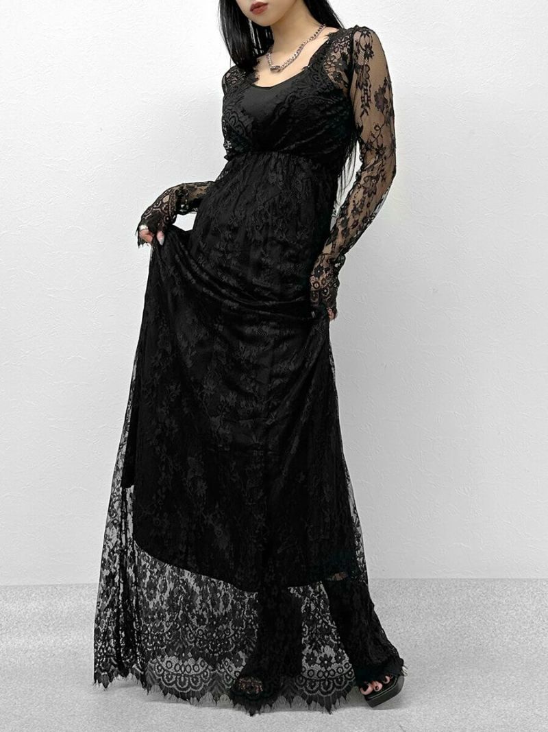 Lace maxi dress