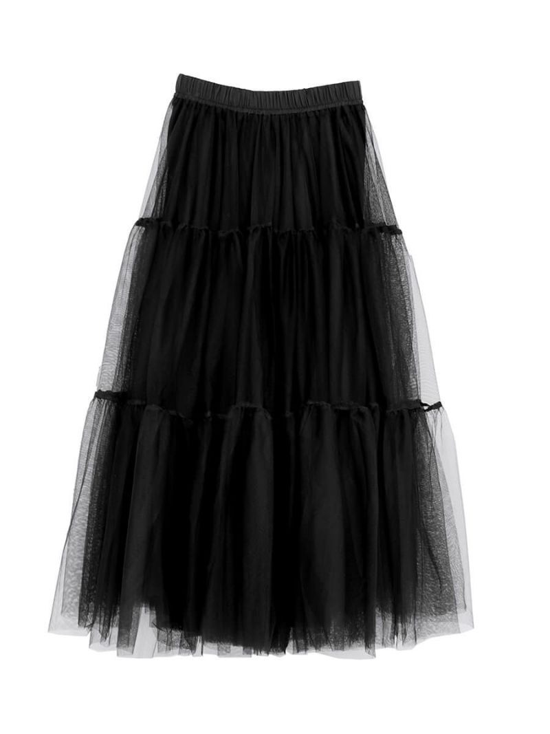 AMERI☆TULLE VOLUME SKIRT☆チュールスカート☆グレージュ www