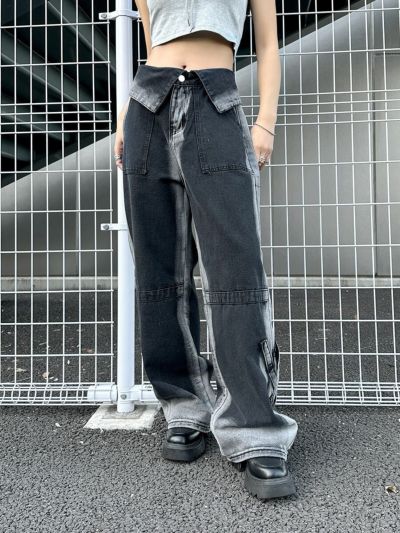 Waist design washed denim pants | LVEU.（ラブユ.）