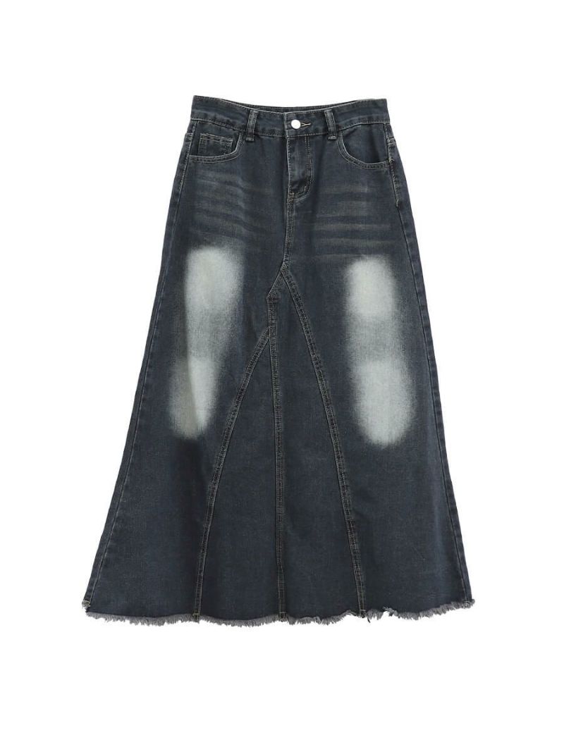 Washed design long denim skirt | LVEU.（ラブユ.）