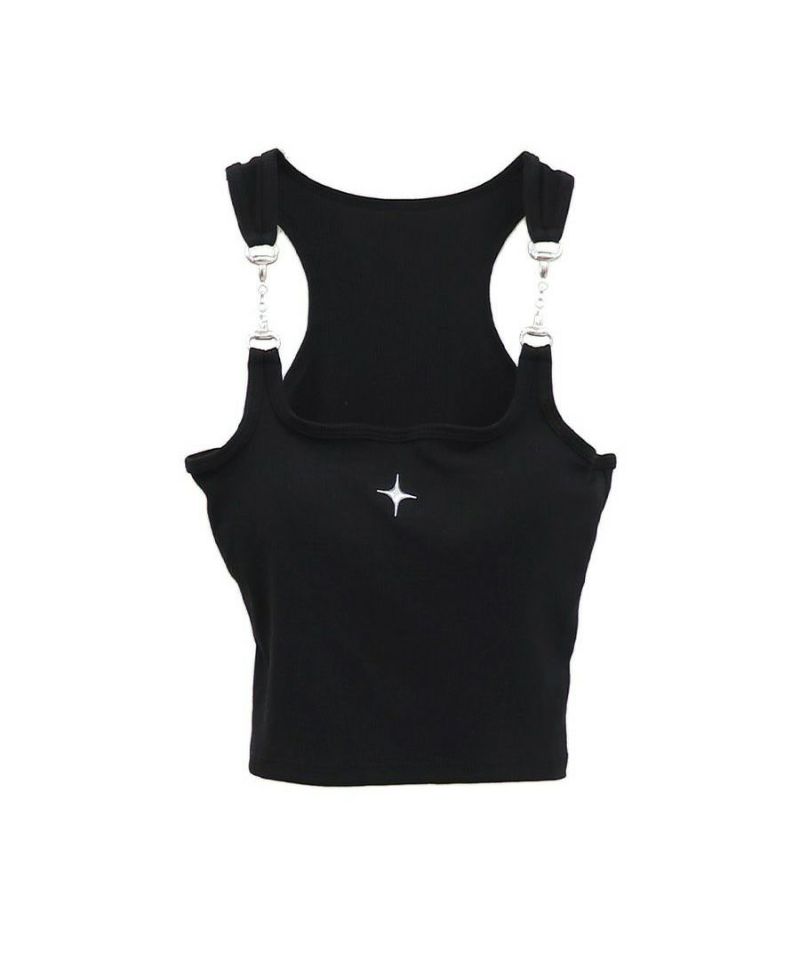 Ans Dotsloevner タンクトップ 星 Ans Dotsloevner タンクトップ 星