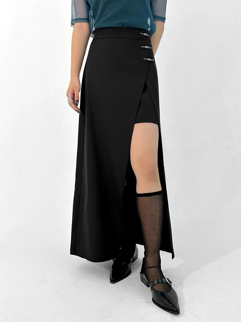 2way pin design wrap skirt | LVEU.（ラブユ.）