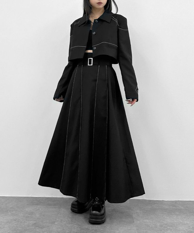 ジャケット・アウター eaphi round design cut sew jacket