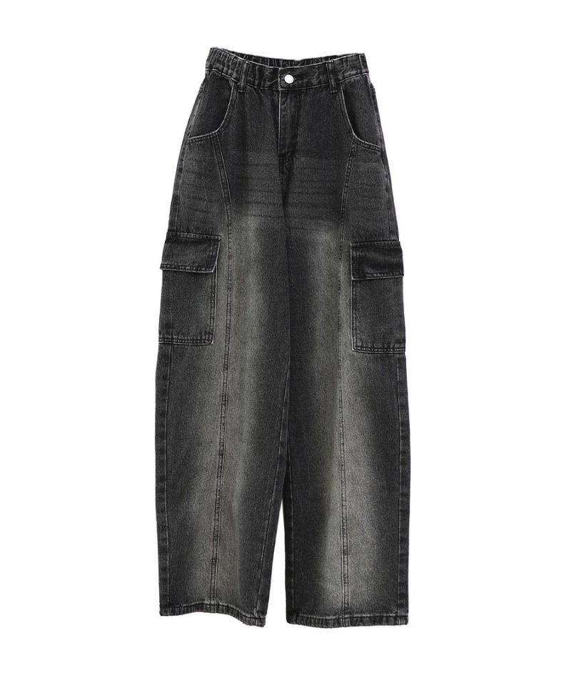ワイドデニムカーゴパンツ | LVEU.（ラブユ.）