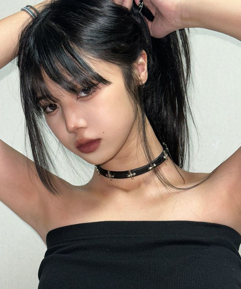 ★LUVISTRUE★SM RIBBON CHOCKER(BLACK)★正規品/韓国直送料込 Richter Strap / Succubus Black / Silver - HR/HMギター専門店