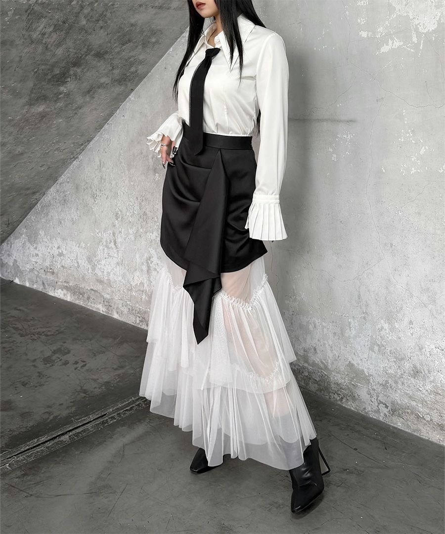 emor drape mini skirt ドレープミニスカート drape mini skirt