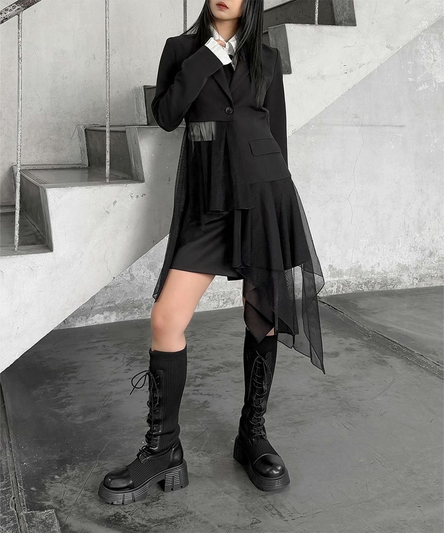 Drape design mini skirt | LVEU.（ラブユ.）