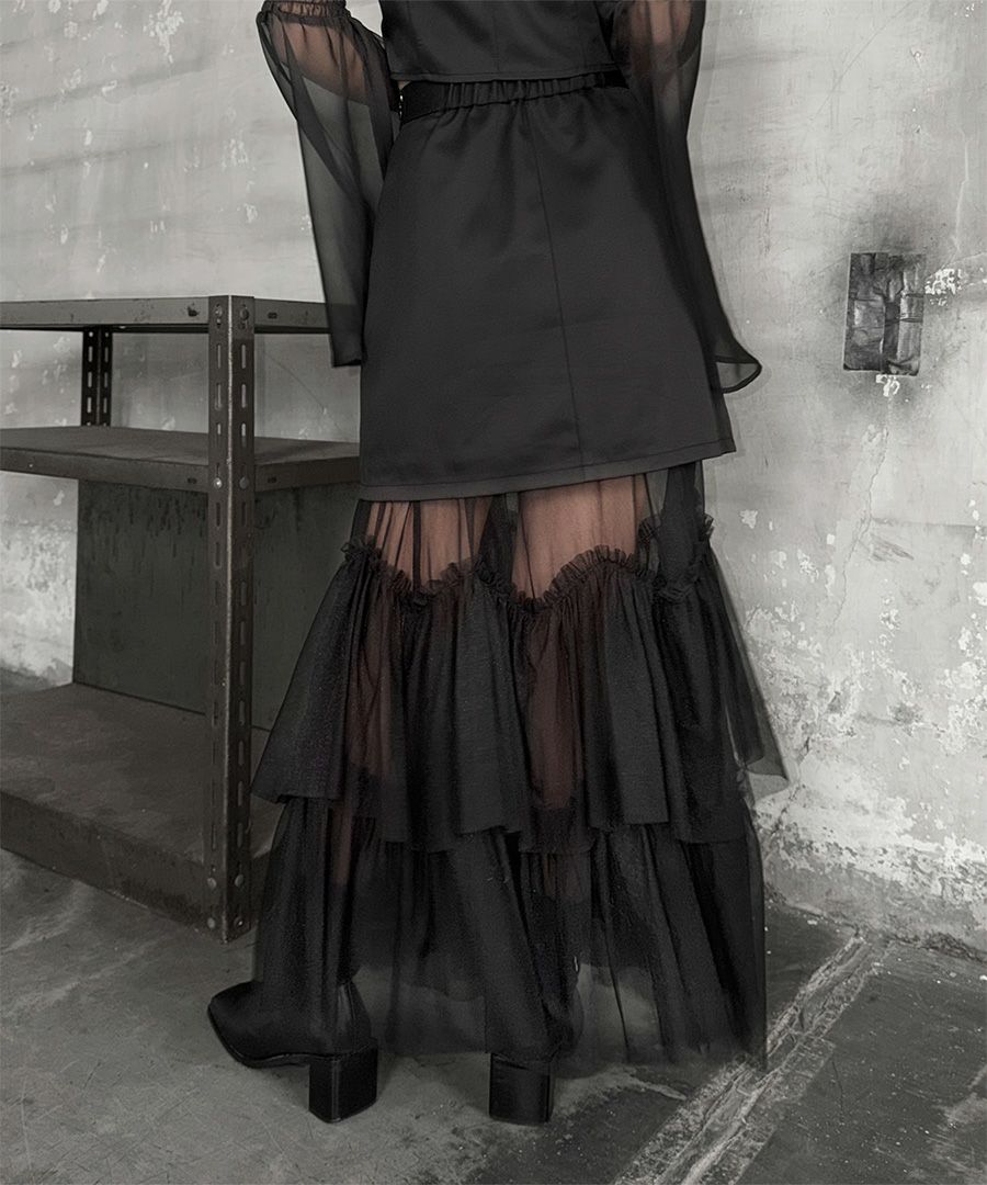 ドレープデザインミニスカート | LVEU.（ラブユ.）