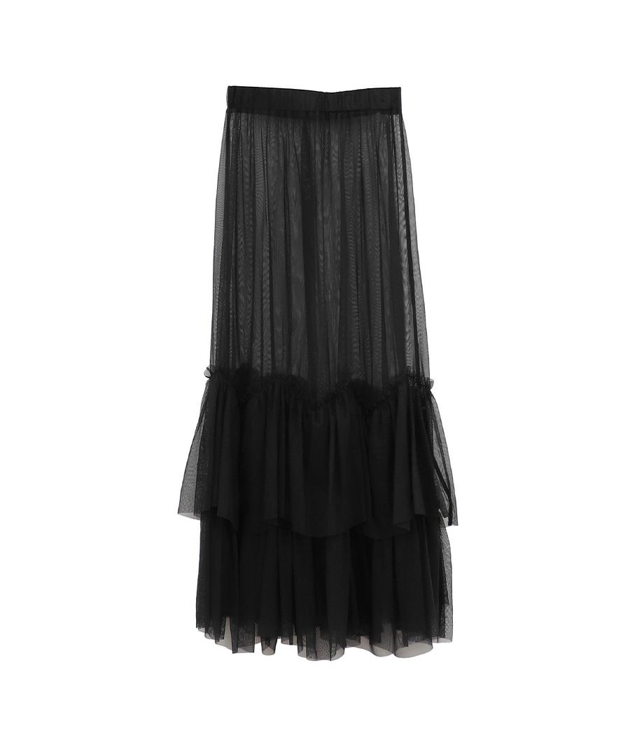 Tulle tiered skirt | LVEU.（ラブユ.）